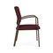 Lesro Newport Guest Chair Metal Frame, Bronze, OH Wine Upholstery NP1101 - alternate 3